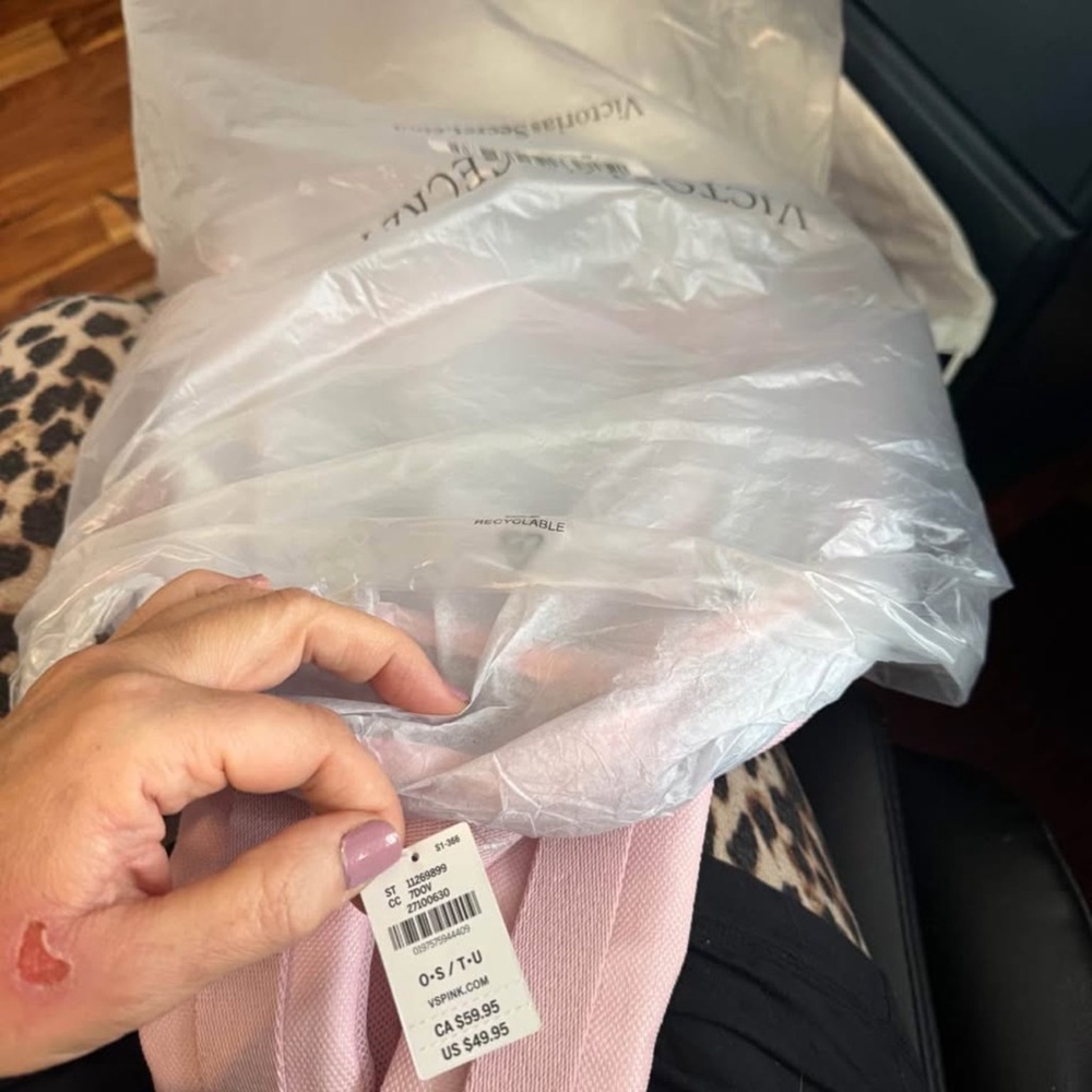 Pink/Victorias secret pink Transparent Backpack - Picture 2 of 2